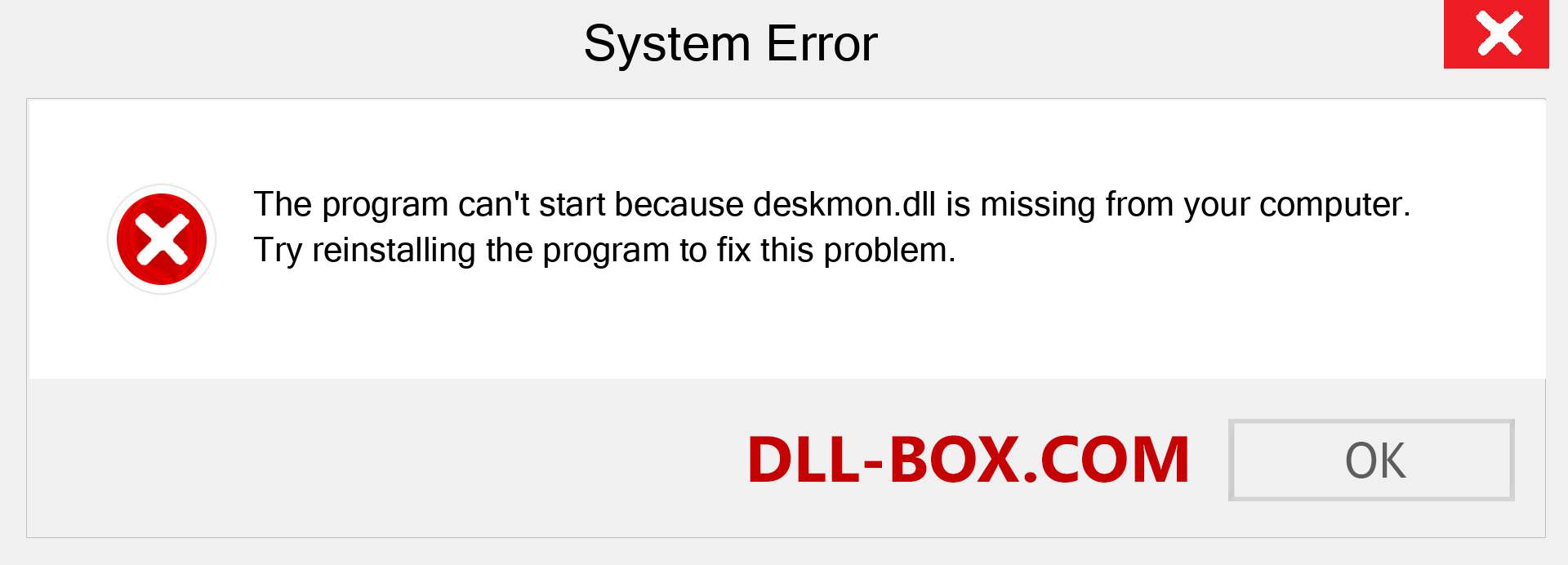  deskmon.dll file is missing?. Download for Windows 7, 8, 10 - Fix  deskmon dll Missing Error on Windows, photos, images