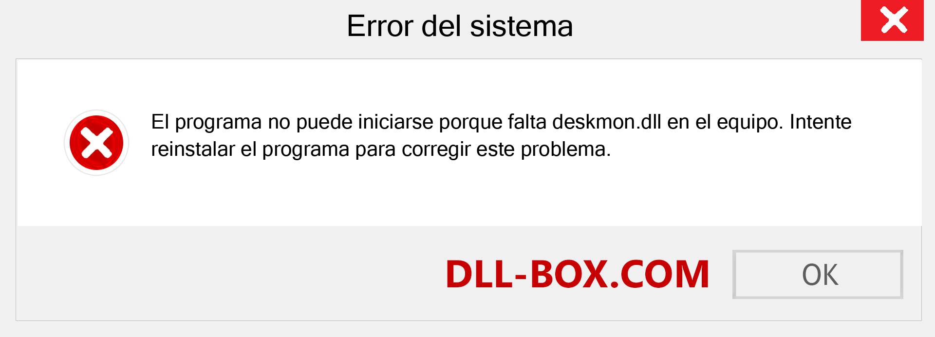 ¿Falta el archivo deskmon.dll ?. Descargar para Windows 7, 8, 10 - Corregir deskmon dll Missing Error en Windows, fotos, imágenes